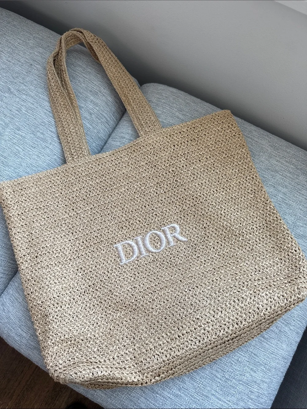 Dior Raffia Tote